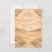 Cartons Réponse Western Desert Canyon Wedding (Devant)