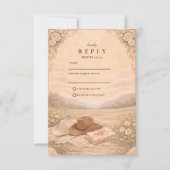 Cartons Réponse Western Meadow Keepsake Wedding (Devant)