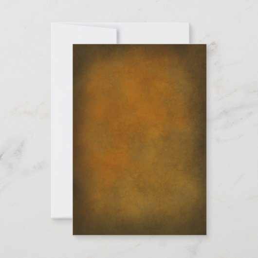 Cartons Réponse Western Rustic Horseshoe Code QR Brown & Or (Dos)