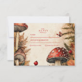 Cartons Réponse Whimsical Autumn Forest Romance Mariage (Devant)