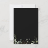 Cartons Réponse Whimsical Green Black and Gold QR Code (Dos)