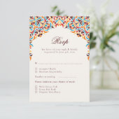 Cartons Réponse Whimsical Luxury ivoire Floral Style Mariage front (Debout devant)