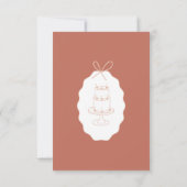 Cartons Réponse Whimsical Stripes Handwritten Painted Wedding  (Dos)
