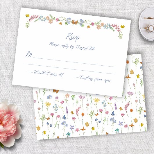 Cartons Réponse Whimsical Wildflowers