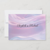 Cartons Réponse Whispers of Silk : Dreamy Pastel Waves Pink Blue (Dos)