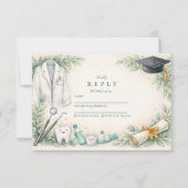 Cartons Réponse White Coat Dentist Graduation Celebration (Devant)