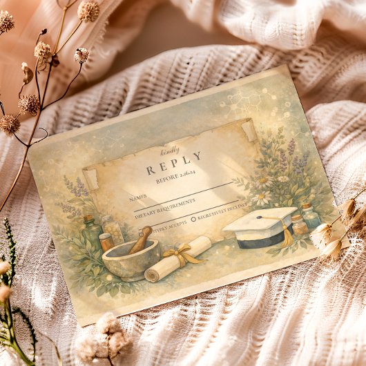 Cartons Réponse White Coat Pharmacy Graduation