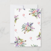 Cartons Réponse Wildflower Mason Jar Arch Wedding (Dos)