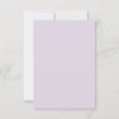 Cartons Réponse Willows doux Lilac, Heather écossaise, Mariage (Dos)