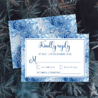 Winter Wonderland Blue Snowflakes Mariage
