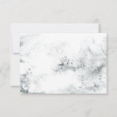 Cartons Réponse Wreath d'hiver et dîner Mariage du cardinal rouge (Dos)