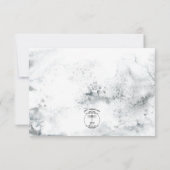 Cartons Réponse Wreath d'hiver et Mariage cardinal rouge (Dos)