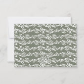 Cartons Réponse Wreath White & Sage Green Classic Mariage Website (Dos)