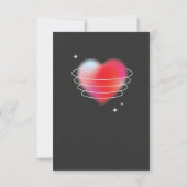 Cartons Réponse Xoxo coeur rouge romantique Saint Valentin (Dos)