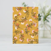 Cartons Réponse Yellow background flowers (Debout devant)
