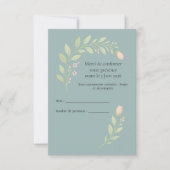 Cartons réponses de mariage RSVP (Devant)