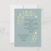 Cartons réponses de mariage RSVP (Dos)