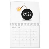 Cartoon 2022 New Years Bomb Kalender (Feb 2026)