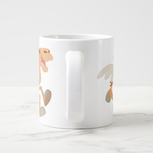 Cartoon à ailes mignonnes Camel Jumbo Mug (Dos)