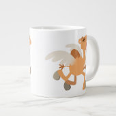 Cartoon à ailes mignonnes Camel Jumbo Mug (Devant droit)