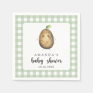 Cartoon Aardappel Baby shower Servet