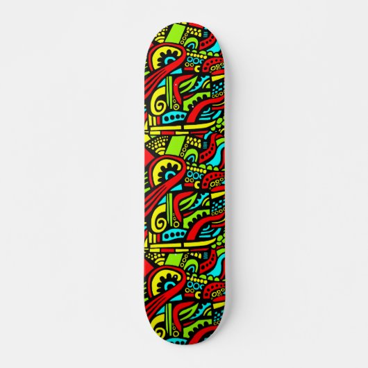 Cartoon Abstract Skateboard (Voorkant)