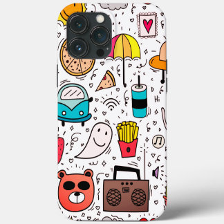Cartoon Abstracte Kunst iPhone 13 Pro Max Hoesje