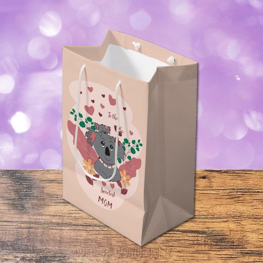 Cartoon adorable Sac cadeau Koala