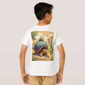 Cartoon afbeelding van doodsbang t-shirt (Achterkant volledig)