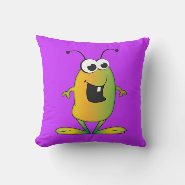 Cartoon Alien Pillow Kussen (Voorkant)