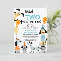 Cartoon als Bad Two The Bone Dogs 2nd Birthday
