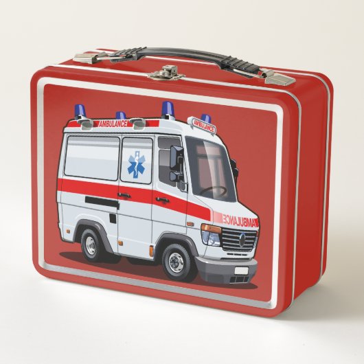 Cartoon Ambulance Auto (Voorkant)