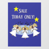 Cartoon Angel Choir Raamsticker (Vel)