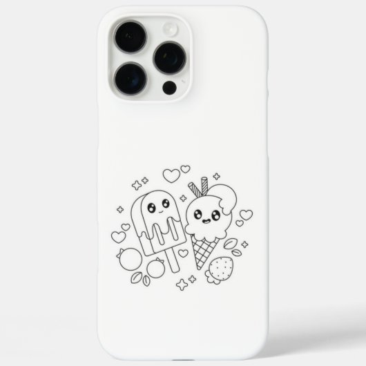 Cartoon animal mignon iPhone 16 pro max Coque (Verso)