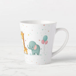 Cartoon Animal Parade in Pastel - Leuke Mok Design