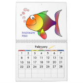 Cartoon Animaux 20XX Calendrier (Feb 2026)