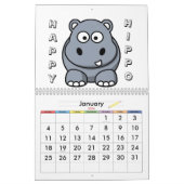 Cartoon Animaux 20XX Calendrier (Jan 2026)