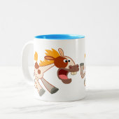 Cartoon animé Pinto Horse Mug (Devant gauche)