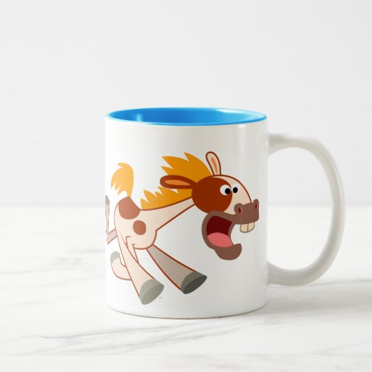 Cartoon animé Pinto Horse Mug (Droit)