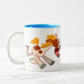 Cartoon animé Pinto Horse Mug (Gauche)