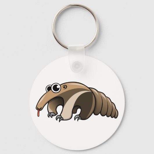 Cartoon Anteater Sleutelhanger (Voorkant)