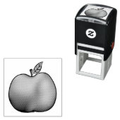 Cartoon Apple-vorm Zelfinktende Stempel (In situ)