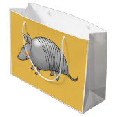 cartoon armadillo large cadeauzakje (Achterkant Gekanteld)