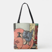  Cartoon "Art of Mind Reading" Canvas tas (Achterkant)