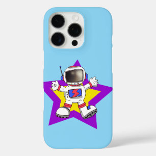 Cartoon Astronaut in Star Design iPhone 16 Pro Hoesje