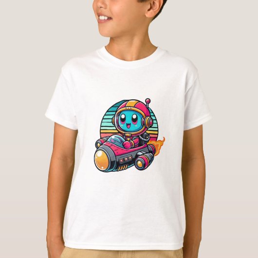 Cartoon Astronaut T-shirt (Voorkant)