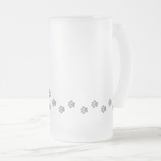 Cartoon Australian Cattle Dog/Kelpie Matglas Bierpul (Voorkant rechts)