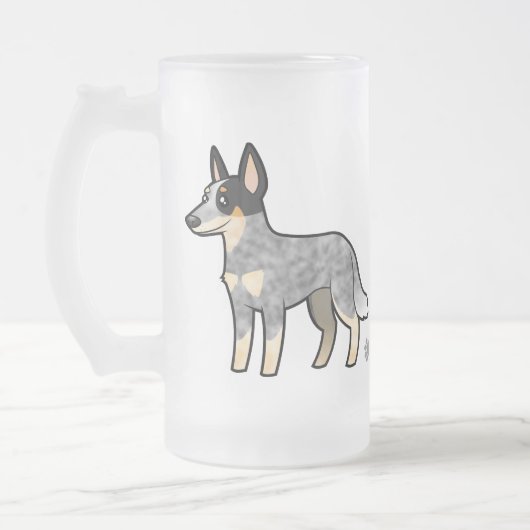 Cartoon Australian Cattle Dog/Kelpie Matglas Bierpul (Links)