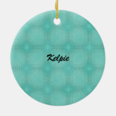 Cartoon Australian Kelpie Trotting 2 Keramisch Ornament (Achterkant)