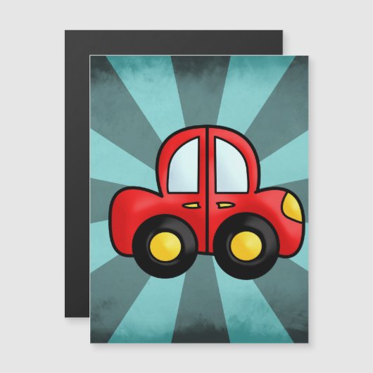 Cartoon auto (Voorkant / Achterkant)